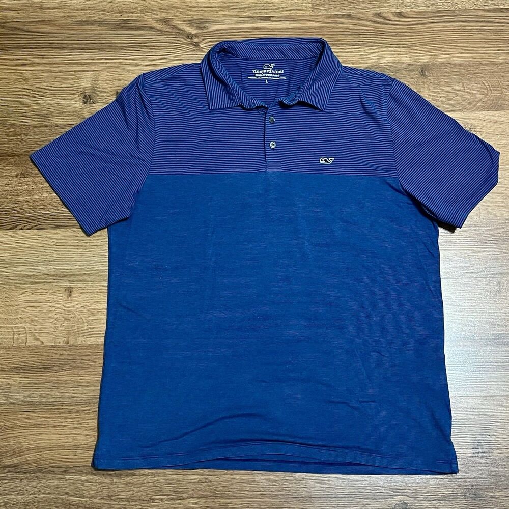 Vineyard Vines Edgartown Adult Mens Large Casual Preppy Golf Polo Shirt
